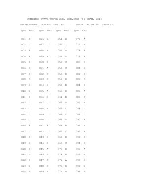 UPPCS Pre Exam 2013 General Studies Paper II Solution C