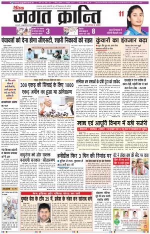 Daily Jagat Kranti JIND Edition