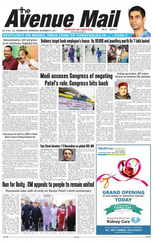 The Avenue Mail, November 1st 2017