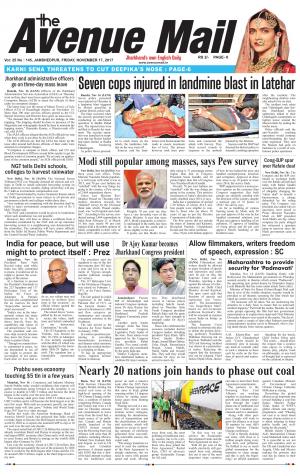 The Avenue Mail, November 17th 2017