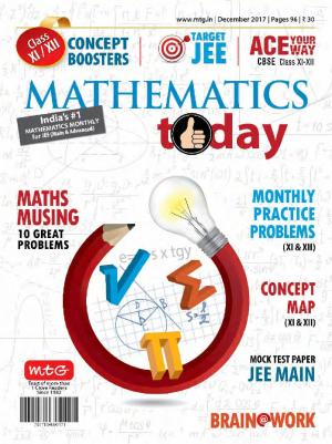 Mathematics Today- December 2017