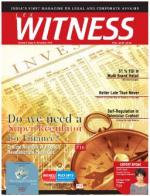 Lex WITNESS - India's First Magazine on Legal & Corporate Affairs