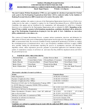 IBPS CWE Clerk III Exam 2013 Syllabus