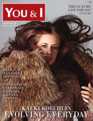 January, 2018- Issue-49 - Kalki Koechlin
