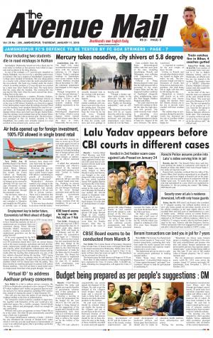 The Avenue Mail, January 11 2018