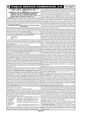UPPSC Notified for Combined Lower Subordinate Services Examination 2013