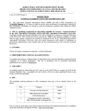 Detailed Notification