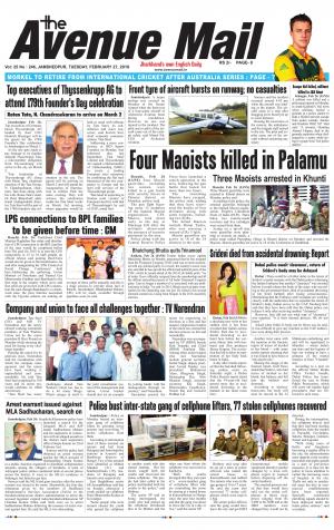 The Avenue Mail, February 27th 2018