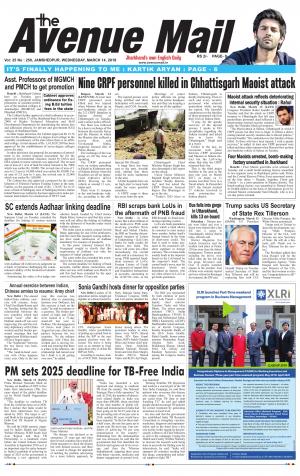 The Avenue Mail, March 14th 2018