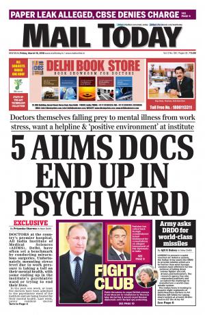 Mail Today, New Delhi, Friday, March 16, 2018