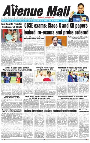 The Avenue Mail, March 29th 2018