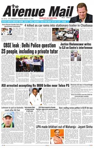 The Avenue Mail, March 30th 2018