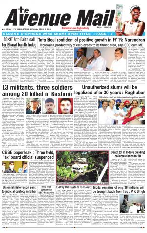 The Avenue Mail, April 2nd 2018