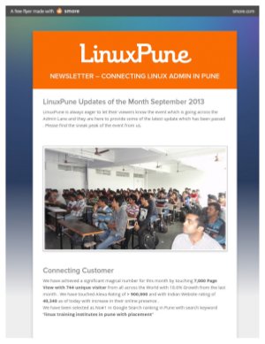 LinuxPune NewsLetter September