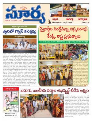 Monday 23 April, 2018