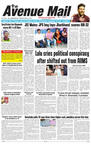 The Avenue Mail, May 1st 2018