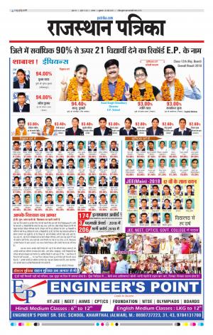 Alwar City Rajasthan Patrika