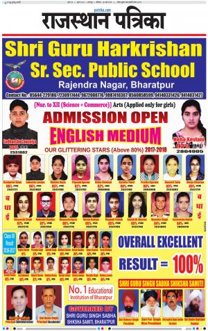 Bharatpur Dak Rajasthan Patrika