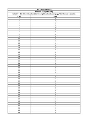 Answer Keys of NET Exams - June 2013 SC_03_Japanese_Paper III