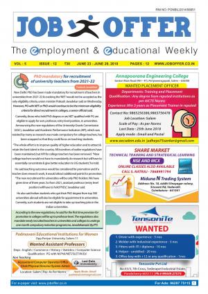 JOB OFFER MAGAZINE SOUTH VOL-5 ISSUE 12