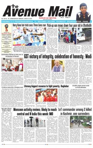 The Avenue Mail, June 25th 2018