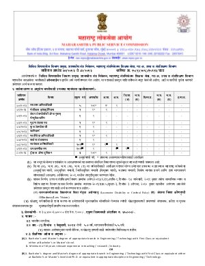Maharashtra Public Service Commission Notified Recruitment for Head of the Department Posts 2013
