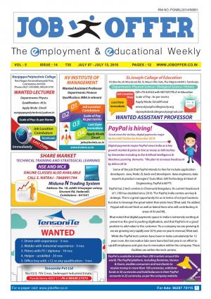 JOB OFFER MAGAZINE SOUTH VOL-5 ISSUE 14