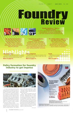 Foundry Review - July 2018
