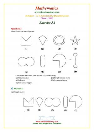 NCERT Solutions Class 8 Maths Exercise 3.1