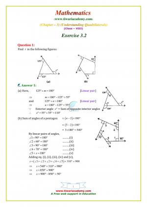 NCERT Solutions Class 8 Maths Exercise 3.2