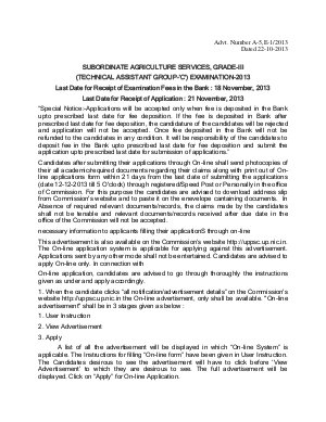 UPPSC Subordinate Agriculture Services Grade-III Examination 