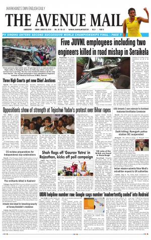 The Avenue Mail, August 5th 2018