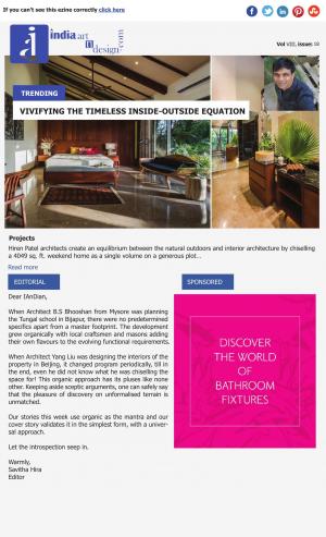 Vol VIII issue 18-Design can be intriguingly organic