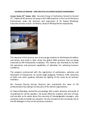 National HR Seminar