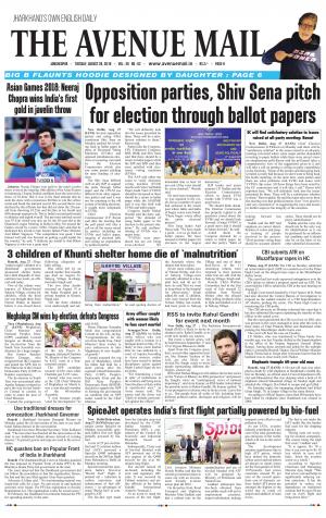 The Avenue Mail, August 28th 2018