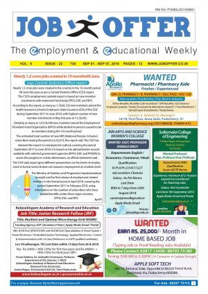 JOB OFFER MAGAZINE SOUTH VOL-5 ISSUE 22