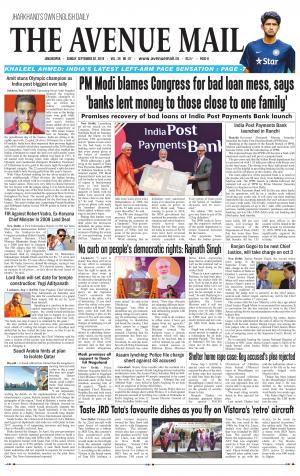 The Avenue Mail, September 2nd 2018