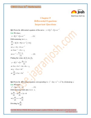 Differential Equations