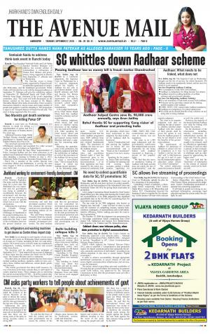 The Avenue Mail, September 27th 2018