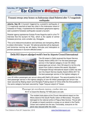 The Childrens Post 29th September 2018