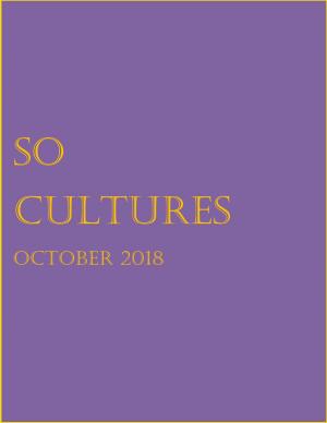 SoCultures Magazine 4 October 2018