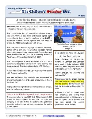 The Childrens Post 6th October 2018