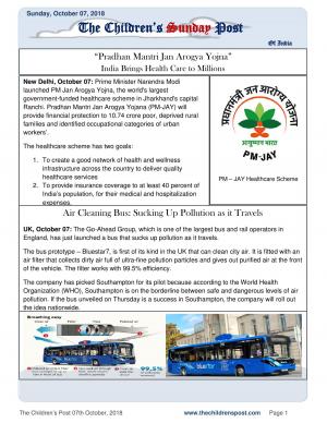 The Childrens Post 7th October, 2018