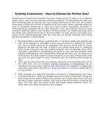 Painting Contractors – How to Choose the Perfect One?