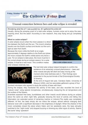 The Childrens Post 12th October 2018