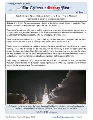 The Children's Post 21st October, 2018