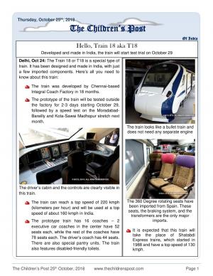 The Children's Post 25th October, 2018