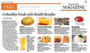 Unhealthy foods with health benefits