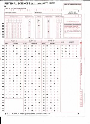 Joint CSIR UGC NET Answer Key June 2013 Physical Sciences C