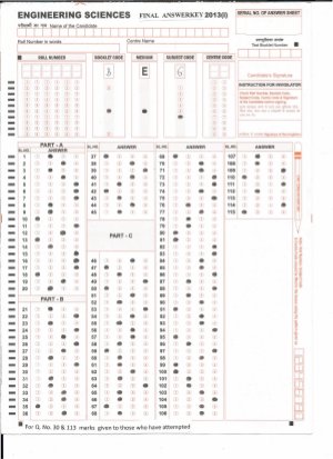 Joint CSIR UGC NET Answer Key June 2013 Engineering Sciences B